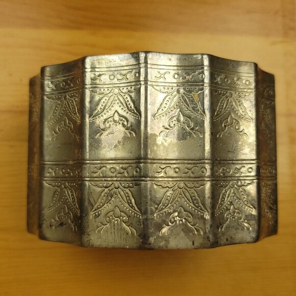 Vintage Godinger Sliver Plate Velvet Lined Trinket Box Jewelry‎ Caddy / Lid 1991 - Picture 9 of 13